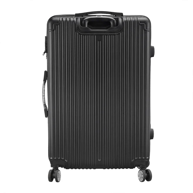 Ensemble de 3 valises avec serrure TSA, valise noire en ABS, valise trolley rigide, ensemble de valises de voyage, 20/24/28 pouces 1