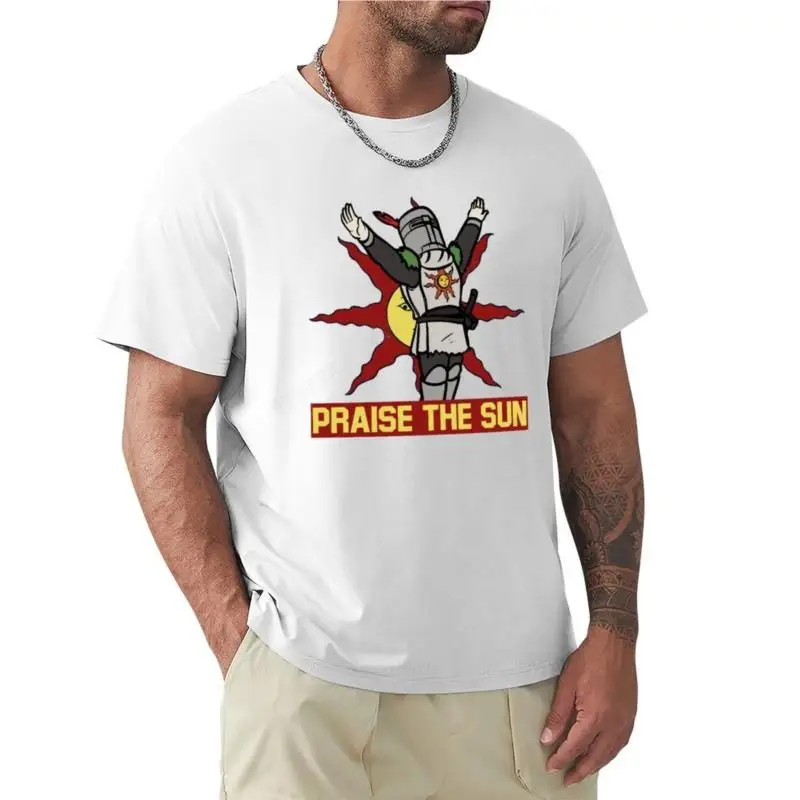 

PRAISE THE SUN T-Shirt summer tops Short sleeve tee mens t shirts casual stylish black cotton mens t-shirt