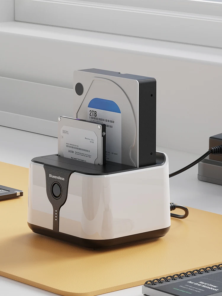 USB 3.0 SATA 듀얼 베이 HDD 도킹 스테이션, 오프라인 복제 지원 하드 드라이브 도크, SATA 2.5인치 및 3.5인치 하드 드라이브 도킹 스테이션