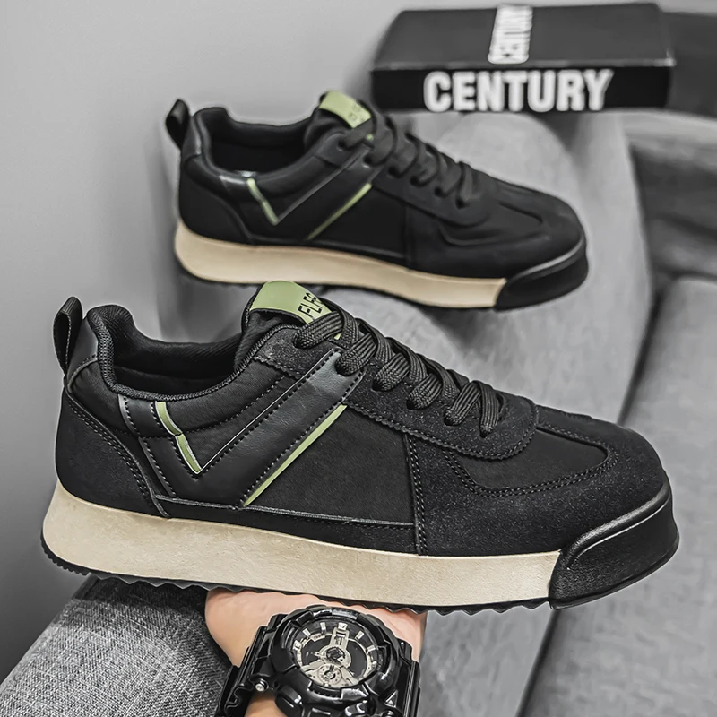 Men's shoes non-slip spring breathable sports casual board shoes Korean version of trend students all match running shoes 2
