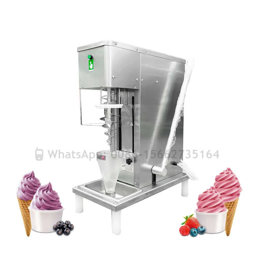 Commercial Electric Swirl Drill Ice Cream Mixer Machine 750W Frozen Yogurt Ice Cream Machine With Cleaning Function 2