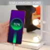 Hollywood Vanity Mirror with Lights Lighted with15 Dimmable LED Bulbs 3 Color Lighting,Adjustable Brightness USB Charging Port 4