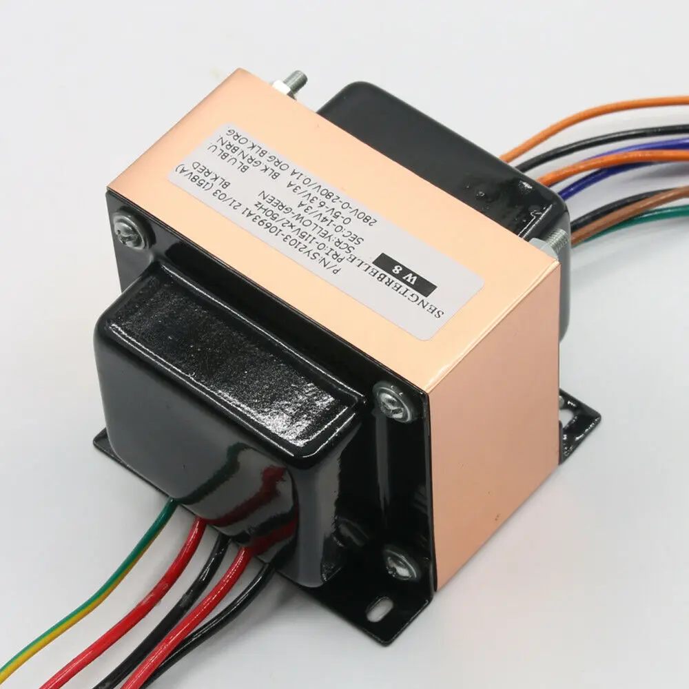 

1 шт., аудио трансформатор мощности 158VA 280V-0-280V 0-5 в-в 0-14 в EI для лампового предусилителя