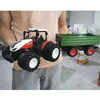 1/24 2.4G RC Farmer Toys Set Tractor Trailer with LED Headlight Remote Control Car Truck Farming Simulator for Children Kid Gift 2