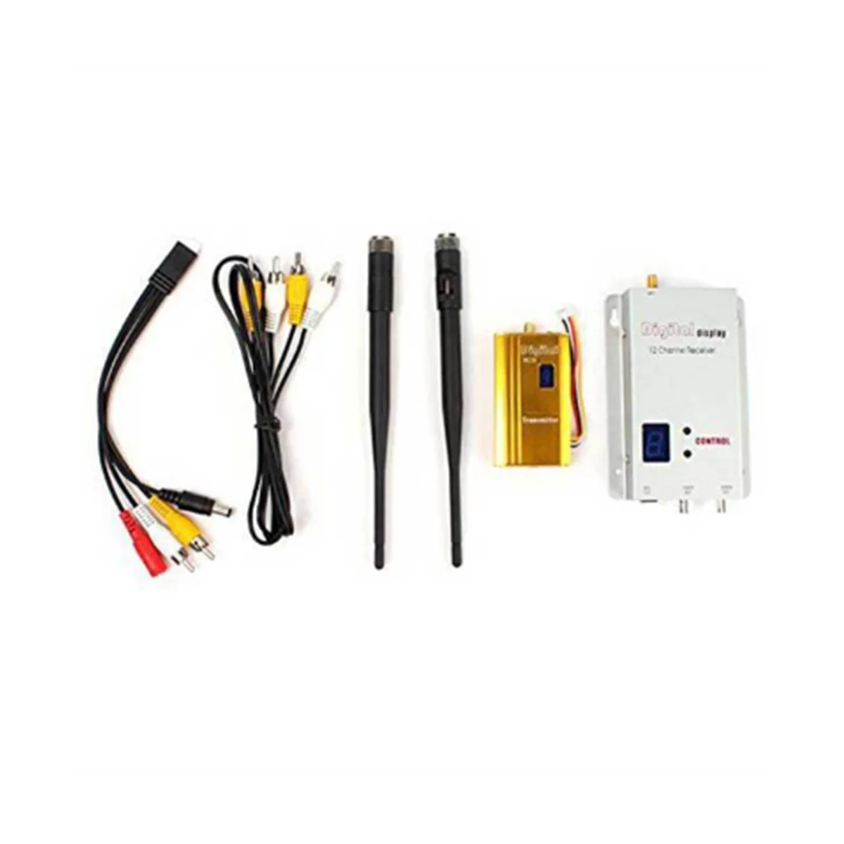 FPV 1.2Ghz 1.2G 8CH 1500MW 무선 AV 송신기 TV 오디오 비디오 송신기 리시버 콤보, QAV250 250 FPV RC(C) 용