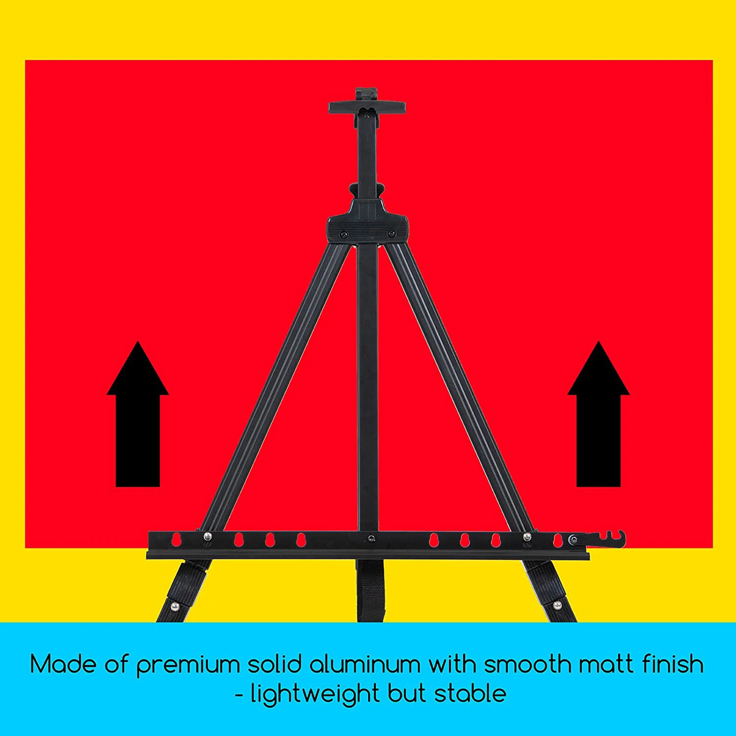 Easel for Painting Canvas - Aluminum Art Easel Stand for Table Top/Floor  17 to 63 Adjustable Height with Portable Bag - AliExpress