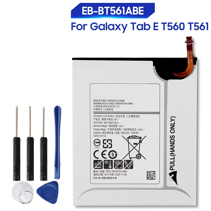 Baterai Pengganti untuk SAMSUNG Galaxy Tab E SM T560 T560 T561 Isi