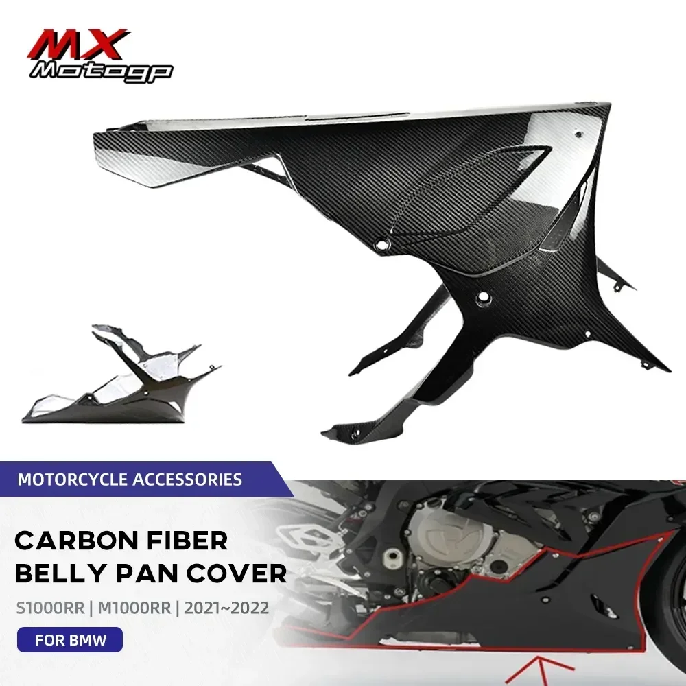 

Motorcycle Carbon Fiber Belly Pan Lower Fairing Kits Engine Exhaust Cover For BMW S1000RR M1000RR 2021 2022 S1000 RR 2019 2020