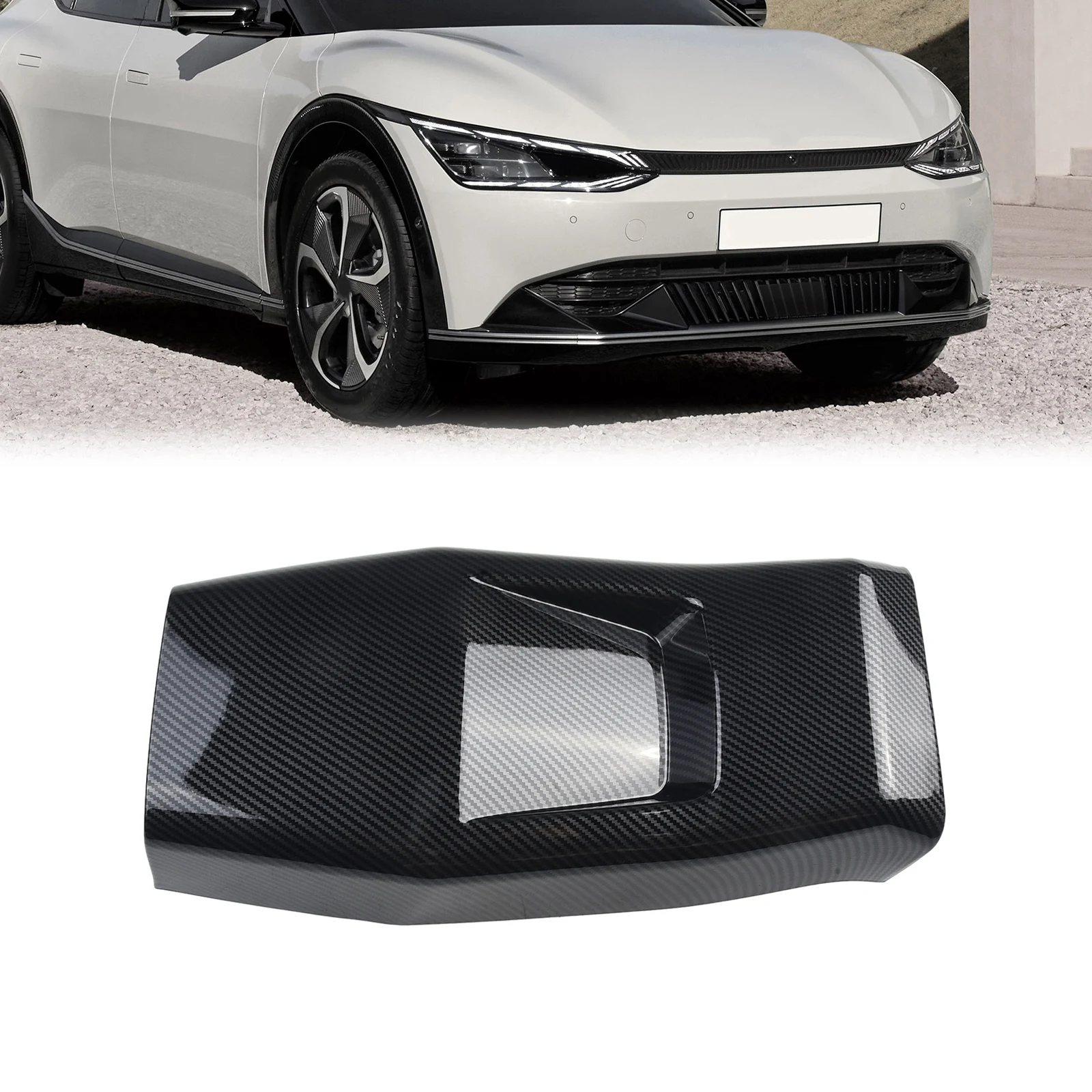 

Rear AC Vent Outlet Cover Trim Carbon Fiber Color For KIA EV6 Air Condition Vent Outlet Interior Accessories Car Styling