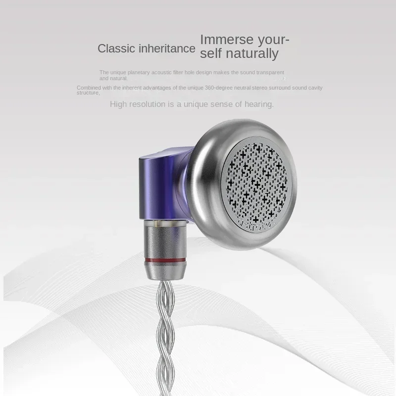 Astrotec Lyra Clover/Limited Flagship Flat Headset Hifi Wired Earphone Flat Head Plug Earburd Metal Music Headphones 5