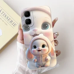 Cute Rabbit Panda Cartoon Soft Silicone Phone Case - Full Protective Cover - Infinix Smart 10 (TYbai2212)