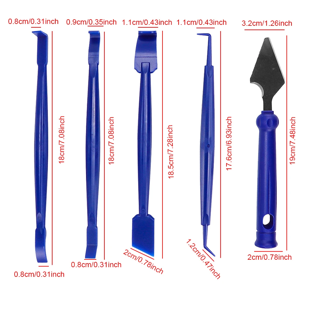 21PCS Car Vinyl Film Wrapping Tools Car Sticker Film Scraper Kit Auto Felt Squeegee Scraper Set Knife Decal Plaste Accessories