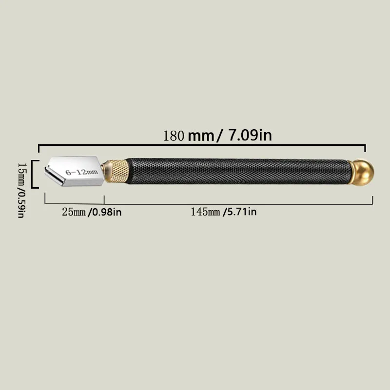 5pcs Glass Knife Set Oil Injection Type Multi-functional Marble Tile Roller Hand-held Glass Knife DIY Tile Special Tools 6