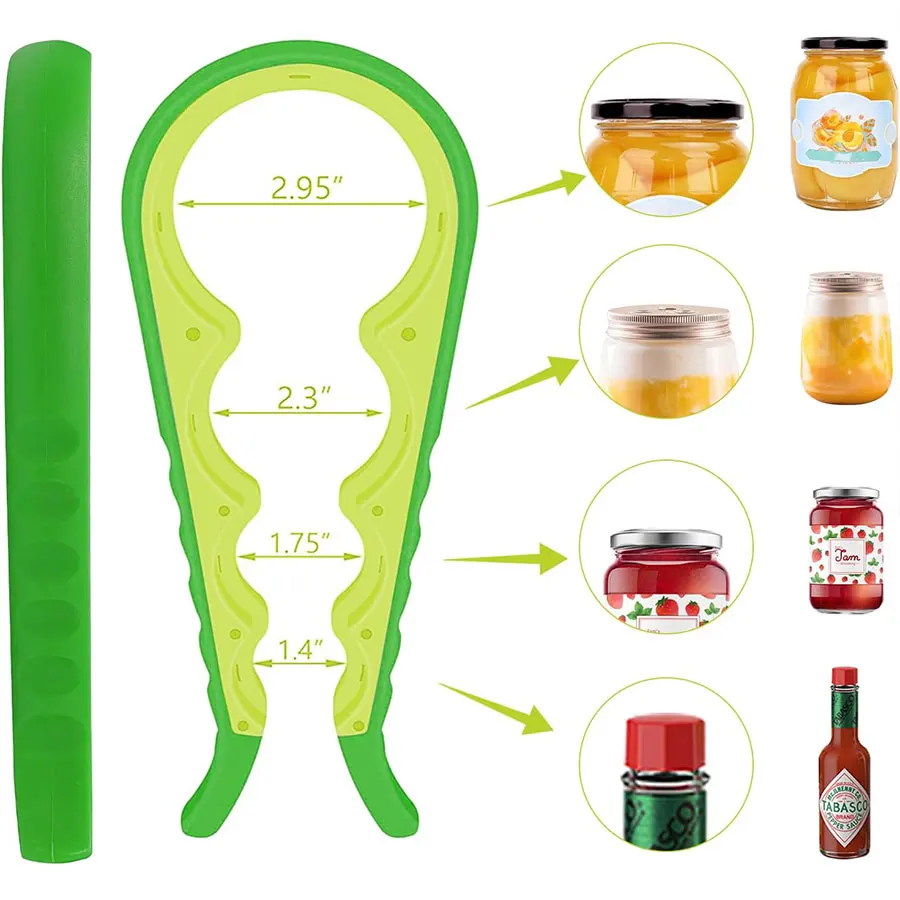 Multi functional lid opener, four in one screw cap, labor-saving lid opener, kitchen and daily necessities bottle opener