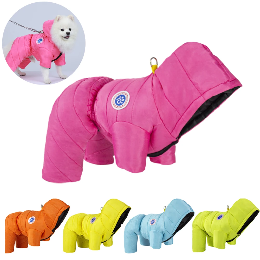 Winter Warm Dog Clothes for Small Medium Dogs Cat Waterproof Hoodies Puppy Down Jacket French Bulldog Parka Chihuahua Costume pet jacket