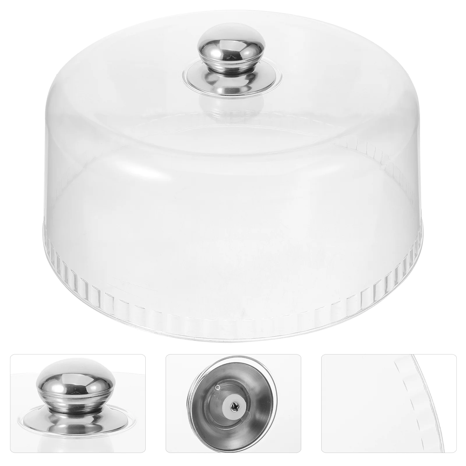 

Clear Acrylic Cake Dome Cake Cover Food Cover Dish Protective Lid for Home Hotel