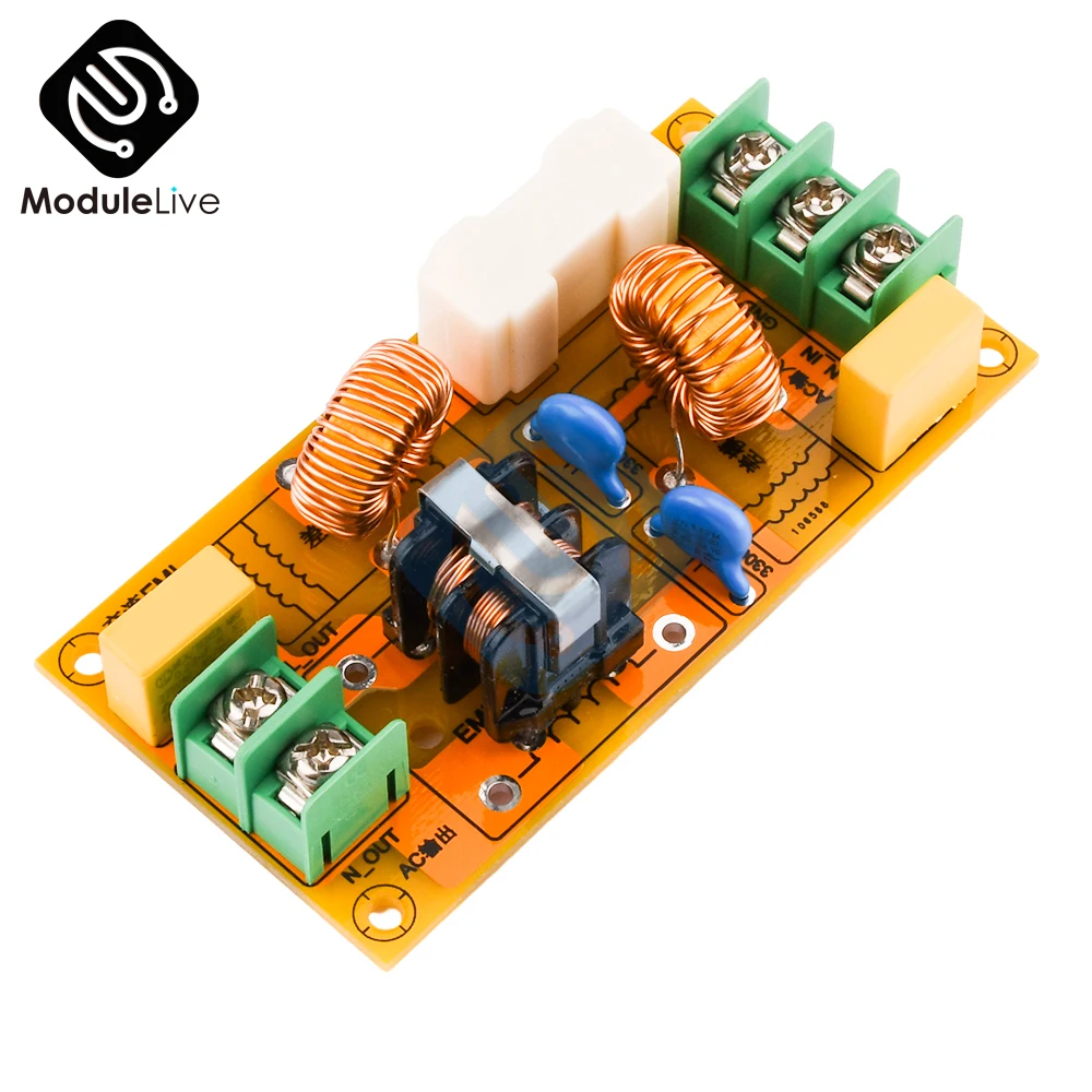 2A 4A 10A 20A DC LC Filtro EMI Filtro di interferenze elettromagnetiche EMC FCC Filtraggio di potenza ad alta frequenza per 12V 24V CAR PCB