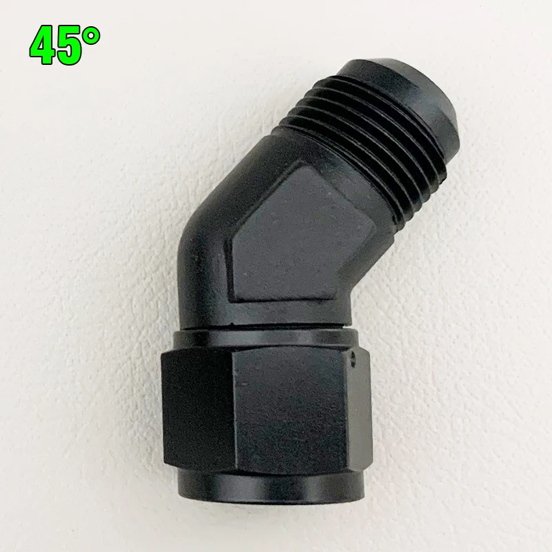 Oil Fuel Fittings Male To Female Thread 90/45 Degree Swivel Coupler AN Adapter Oil Cooler Joint Aluminum Transformation Fittings
