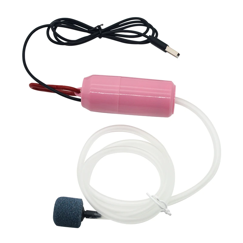 Bomba de aire de oxígeno para acuario, oxigenador pequeño USB para pecera,  compresor de aire silencioso, Mini aireador, accesorios portátiles para  pecera - AliExpress