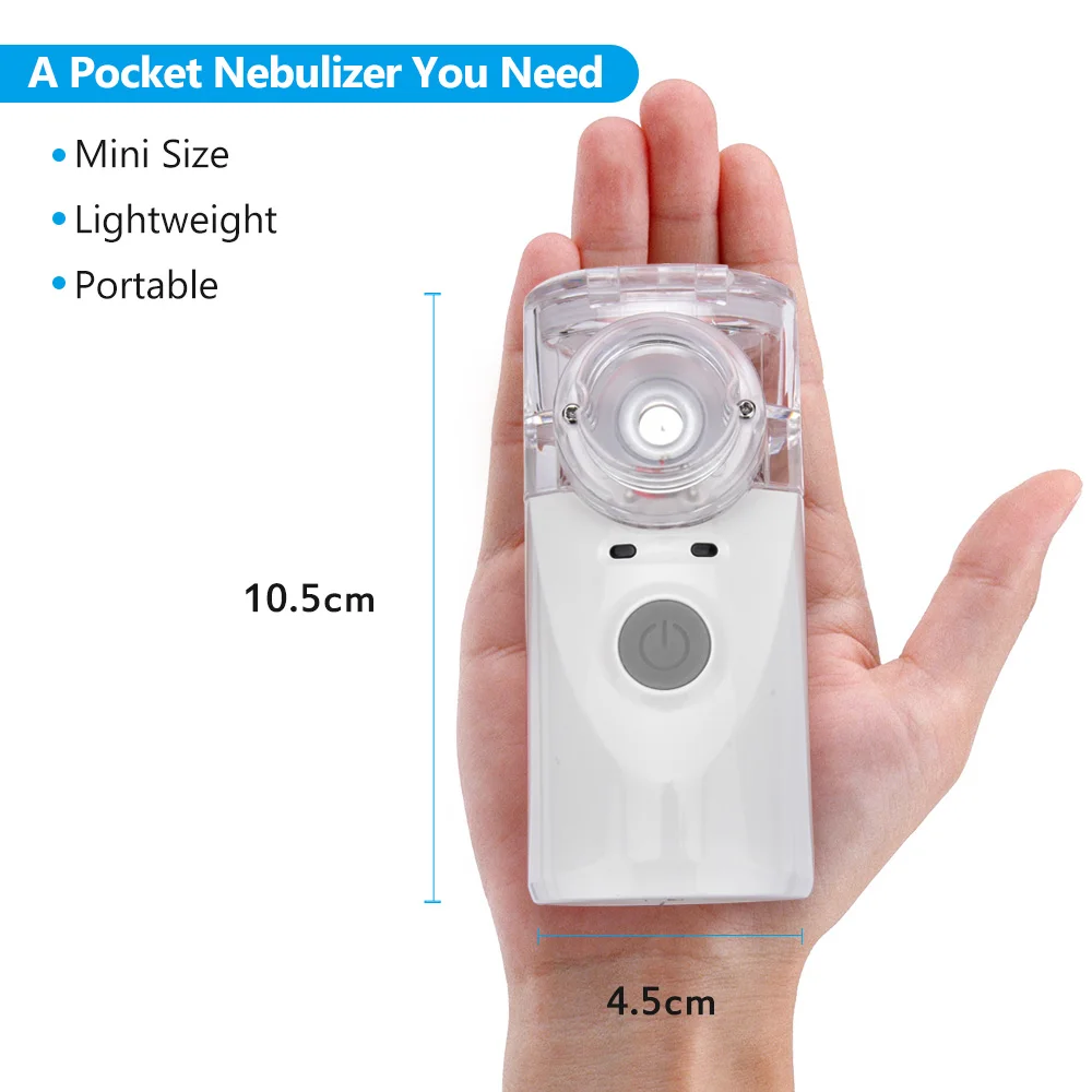 Ultrasonic Nebulizer Portable Home nhalers Nebulizer Mist Discharge Asthma Inhaler Mini Automizer Humidifier Adults Health Care