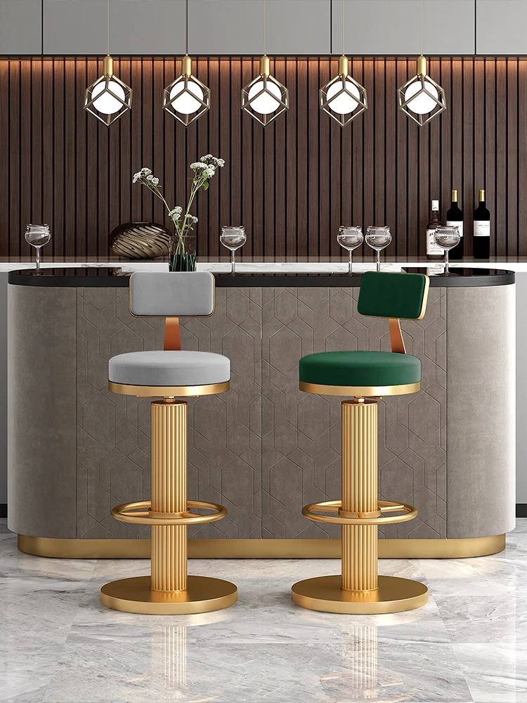 

Swivel Modern Bar Stools for Kitchen Counter Stools Luxury Height Adjustable Bar Chair Living Room taburete Home Bar Furniture