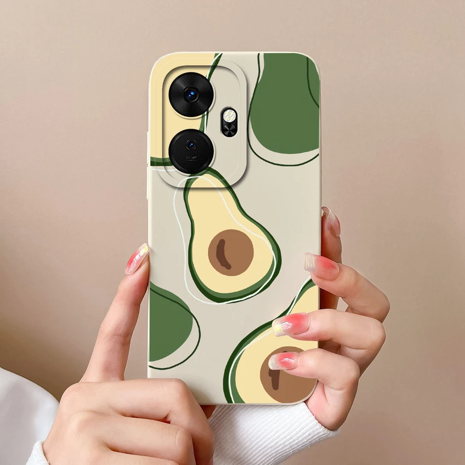 Cool Girl Cat Cartoon Pattern Liquid Silicone Soft Phone Case Cover