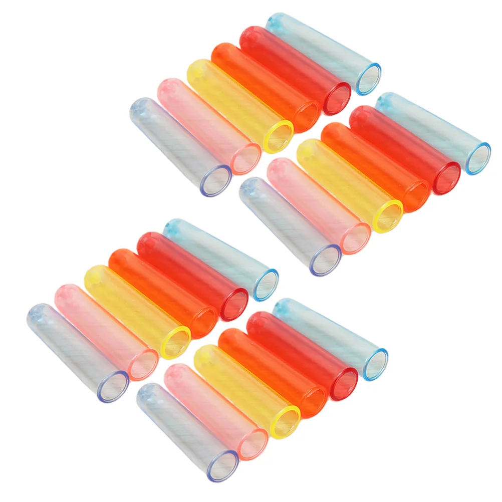 

Color Pencils 50Pcs Pencil Caps Clear Pencil Tops Pencil Tip Protector Cover Pencil Toppers Lid Stationery Supplies