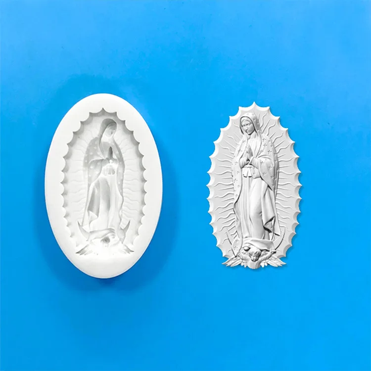 Mirosie Angel Relief Silicone Molds Greek Goddess Retro Cake Decoration Polymer Clay Gypsum Mold Plaster Resin Molds