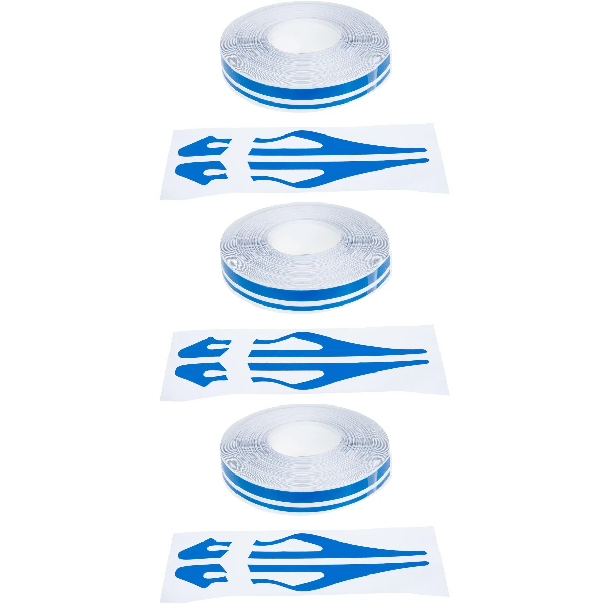

3pcs 1/12 inch Pinstripe Tape Car Body DIY Vinyl Decals Stickers Automotive Pinstriping Tape (Blue)