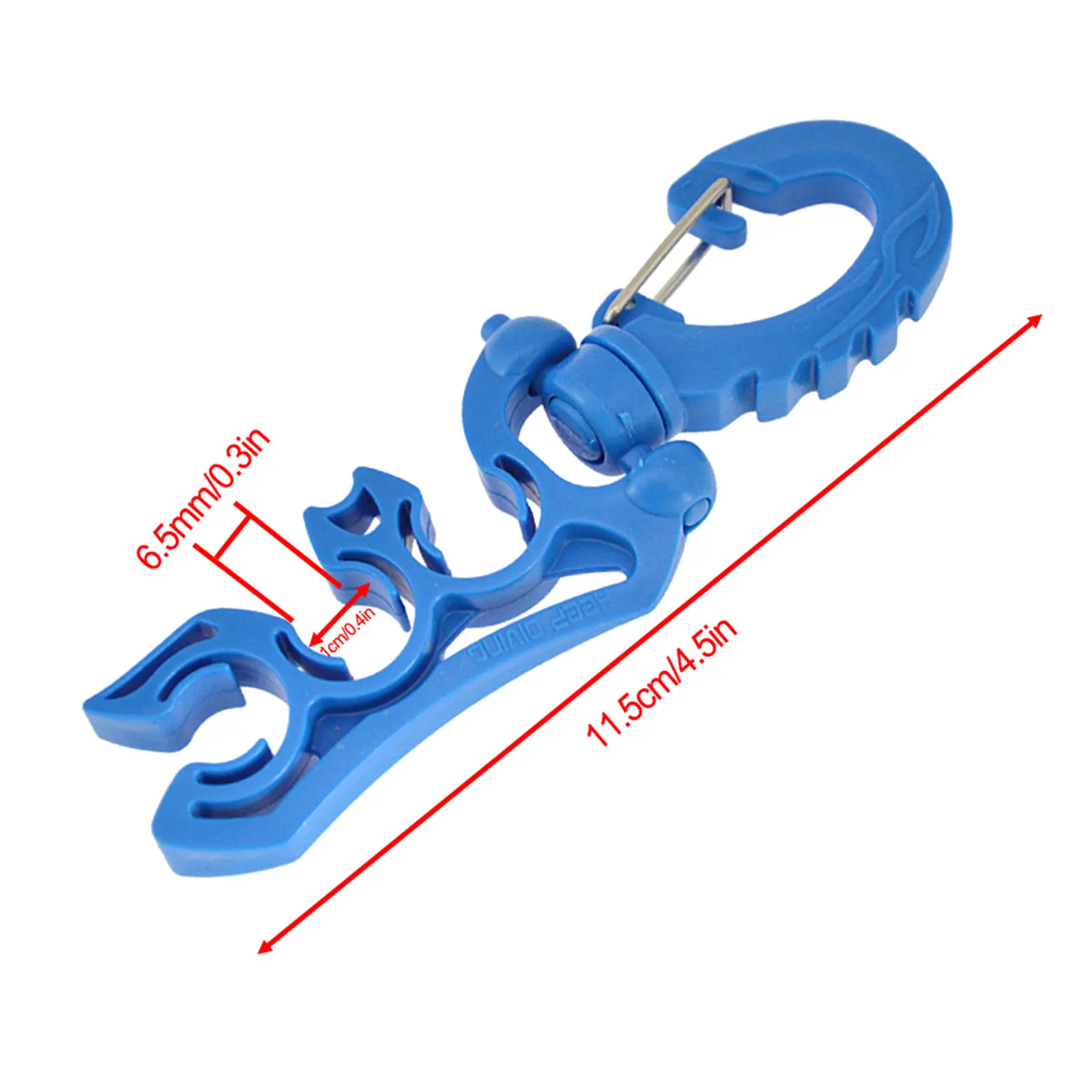 

Holder Clip Scuba Diving Clip Scuba Hose Clips 360° Rotated Diving Equipment Holder Regulator Scuba Diving Clip