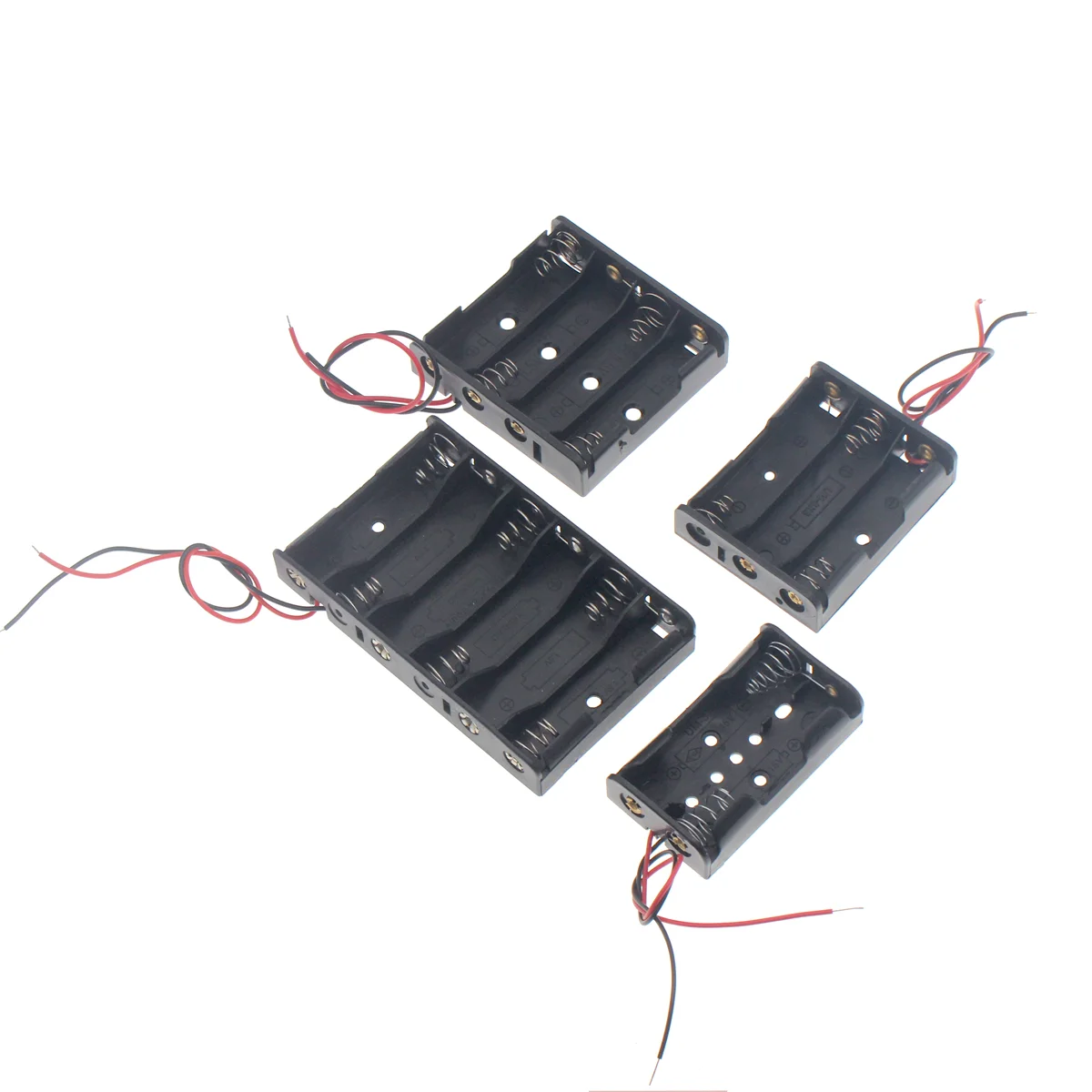 Battery box 1X 2X 3X 4X 6X 8X AA Waterproof battery box with cover and switch Four AA boxes with switch battery box dupont xh2.54 dc