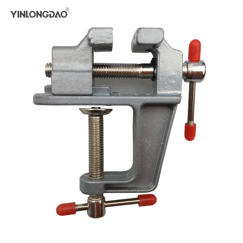 

1PC 3.5" Aluminum Mini Bench Vise Table Vise Small Bench Vise DIY Tool Small Vise Small Flat Nose Pliers Color: 1PC