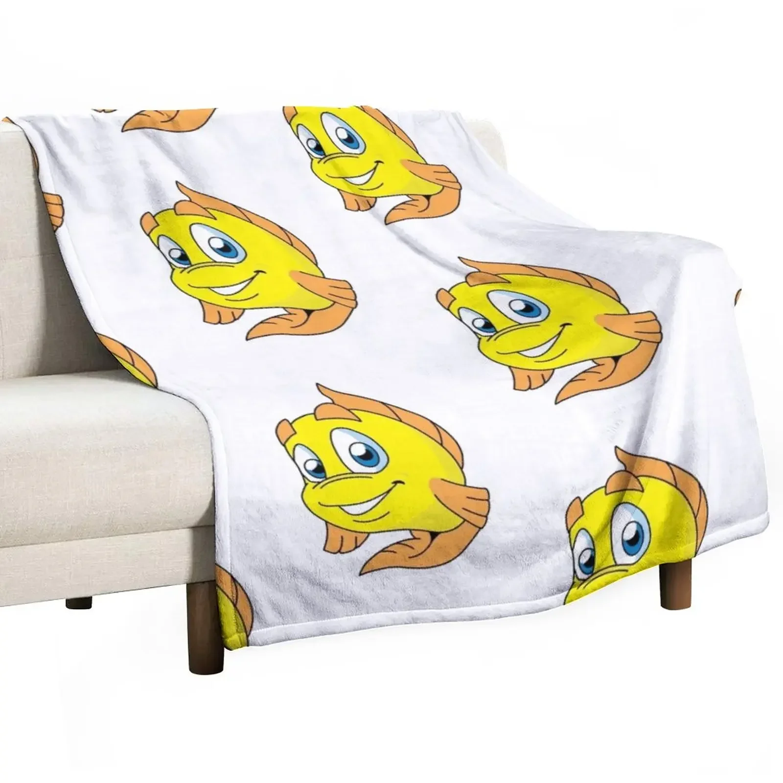 

Freddi Fish Throw Blanket For Sofa Thin Soft Plaid Blankets