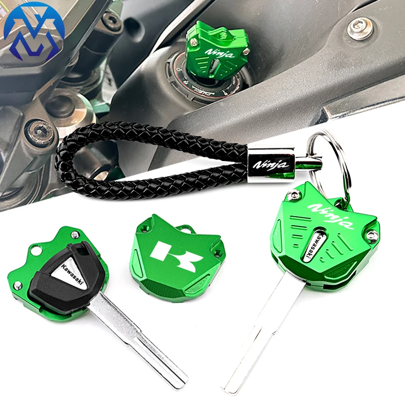 

For KAWASAKI Ninja 650 ZX6R 400 1000SX ZX10R Z900 Z650 Z900RS Z1000 ZX4 R RR Accessories Motorcycle CNC Key Case Cover Shell