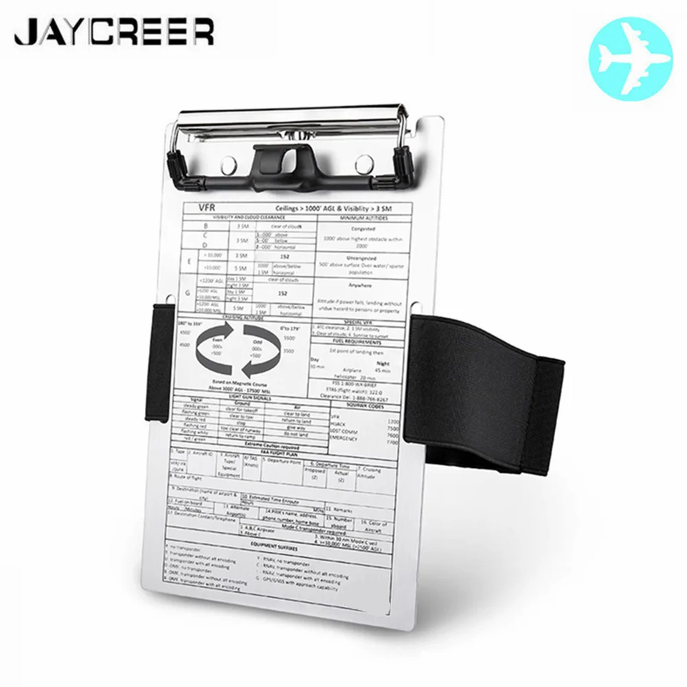 JayCreer VFR Genouillère d'aviation