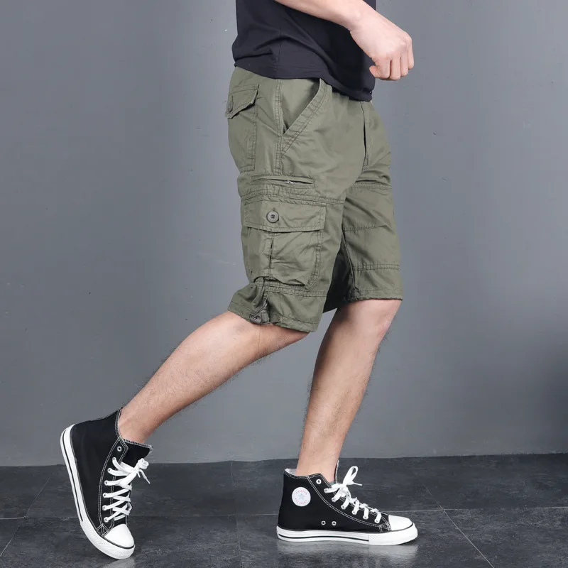 Cargo Shorts Mens Military Camo 