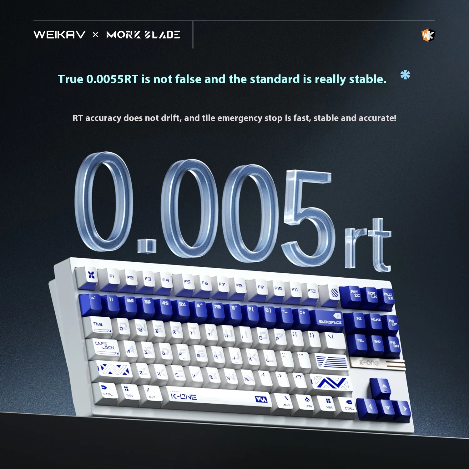 MorkBlade x Weikav K-ONE 80 シルバー Weikav x Morkblade K-ONE 80 Aluminum Magnetic HE Gaming