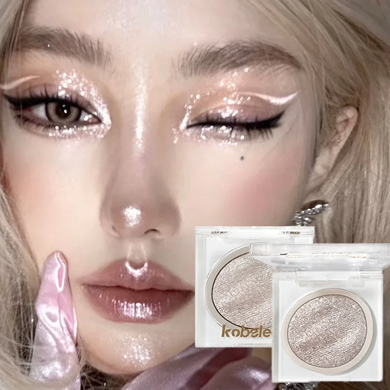 

Mashed Potato Highlighter Eyeshadow Palettes Monochrome Diamond Shimmer Purple Green Contour Brighten Face Body Highlight Makeup