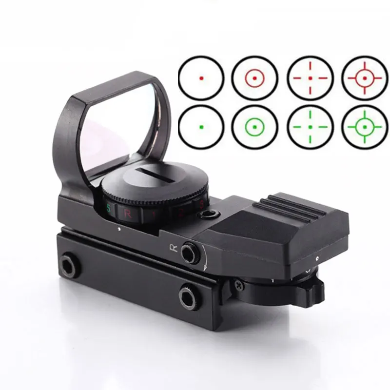 

Hunting Rifle Scope 20mm 11mm Rail Mount Red Dot Sight 4 Reticle Tactical Scope Hunting Airsoft Collimator Optics Riflescopes