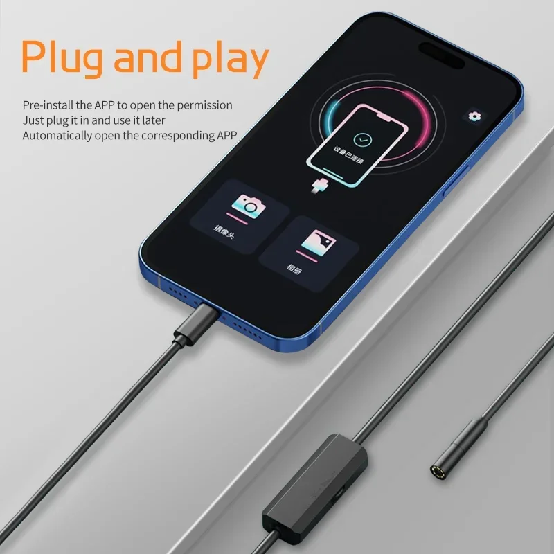 5.5 ȵ̵ ð ˻ ī޶, 3 in 1 ī޶, USB, ũ USB, CŸ, ޴ , 8mm