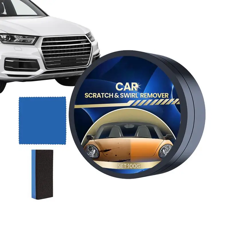 

Scratch Eraser Kit Car Scratch Remover Paste Paint Care Set with Sponge Car Care Kit Auto Accessories Car Wax for Repair Paint
