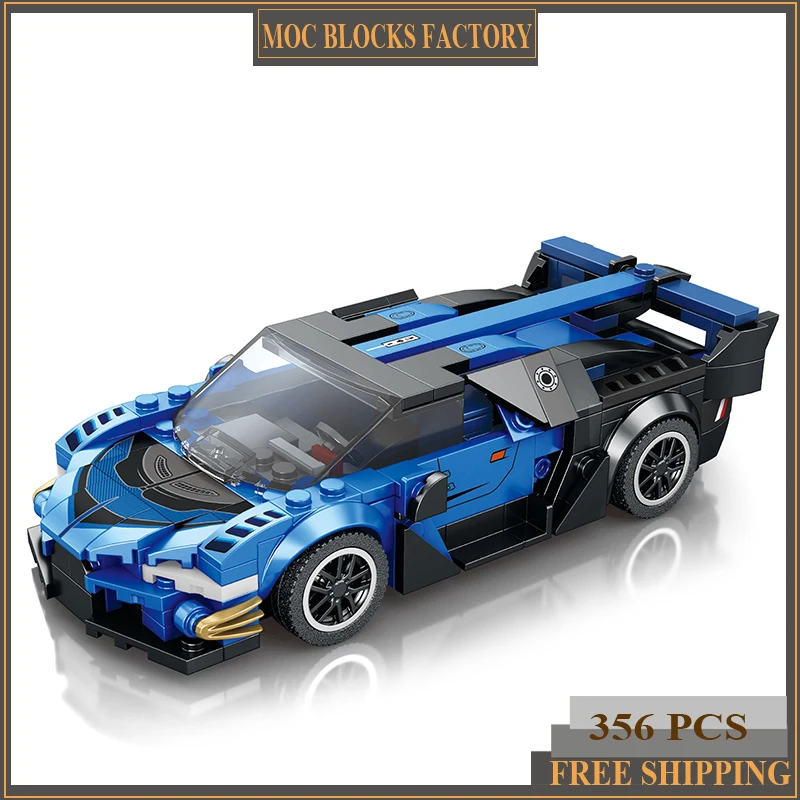 

356 шт. строительные блоки Moc, город Ламборгини, технический спортивный автомобиль, зеленая машина, FKP 37, сборные блоки, кирпичи, игрушки, подарок для детей