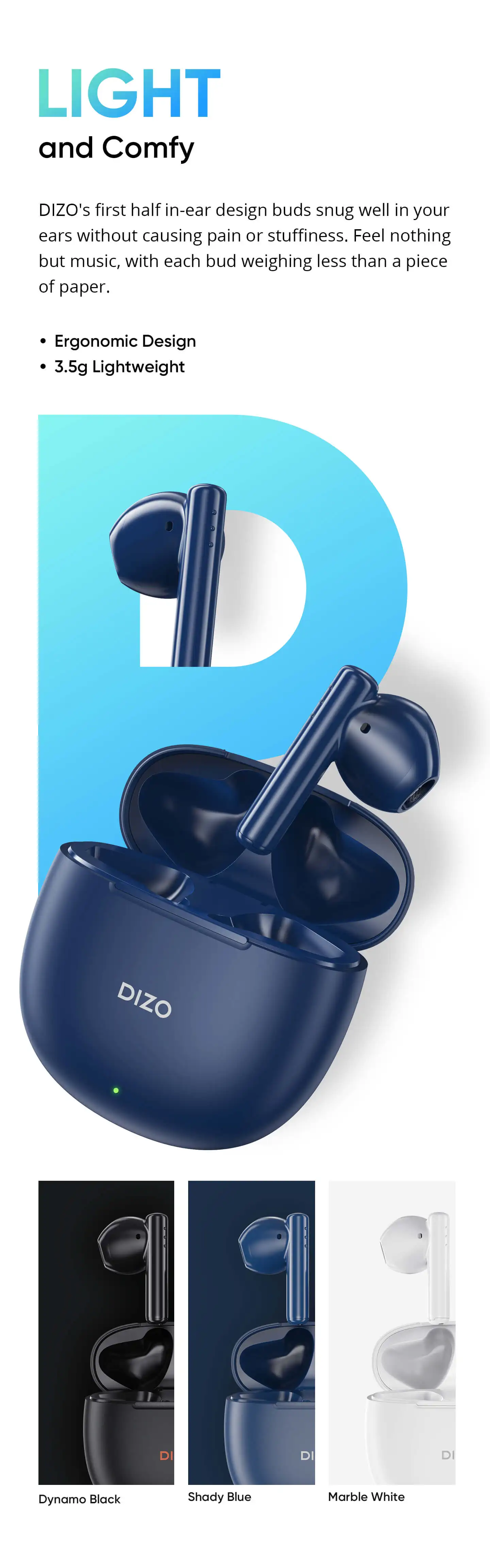 realme Techlife DIZO Buds P TWS Bluetooth Earphone Bluetooth 5.3 40