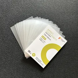 Holographic Photocard Protector Sleeves - Set of 50, Clear 3-Inch Card Holders (50pcs-70x100mm)
