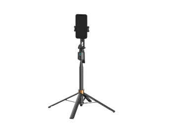 360 °   Bastone selfie con tracciamento del volto per smartphone, include una clip, un treppiede espandibile e è portatile per la fotografia all'aperto.