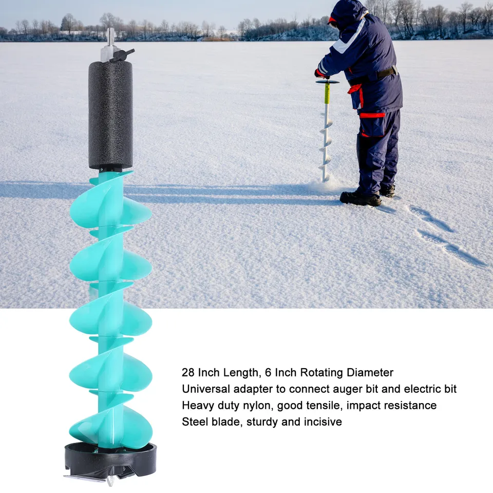 Drill Adapter Nils Ice Auger Ice Fishing Auger XHTLLO 6-Inch