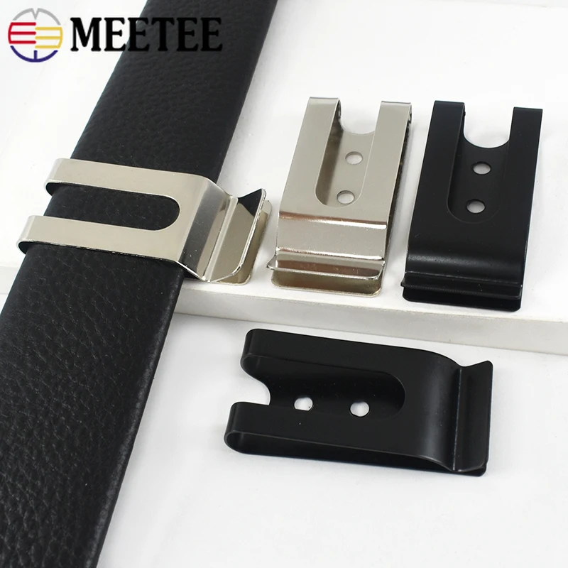 Metal Belt Clip Buckle Set with Waistband and Pocket Loop Hooks - DIY Hardware Accessories