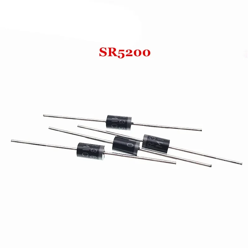 

20 шт./партия, выпрямительный диод Шоттки SR5200 SB5200, 5 А, 200 в