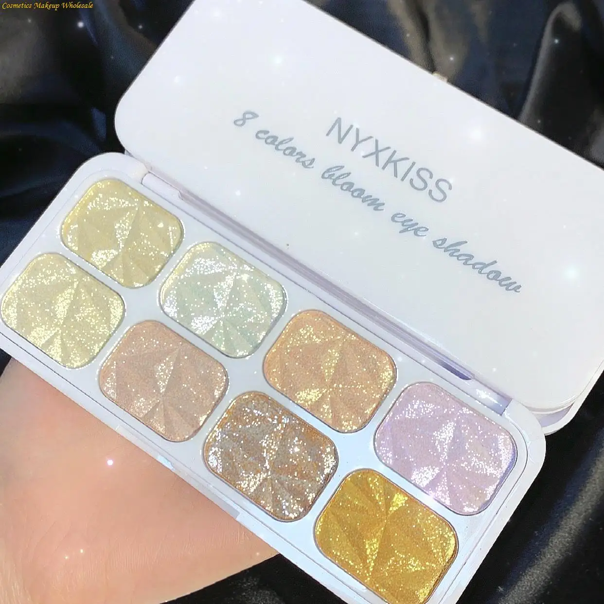 8 Colors Glitter Highlighter Face Contour Blush Palette Makeup Body
