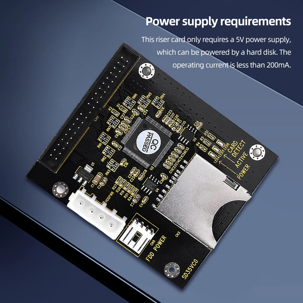 SD-3.5 ġ IDE SSD ޸ ī, SD-2.5 ġ IDE 44  ޸ Ȯ ī, Ʈ º 5V  ī